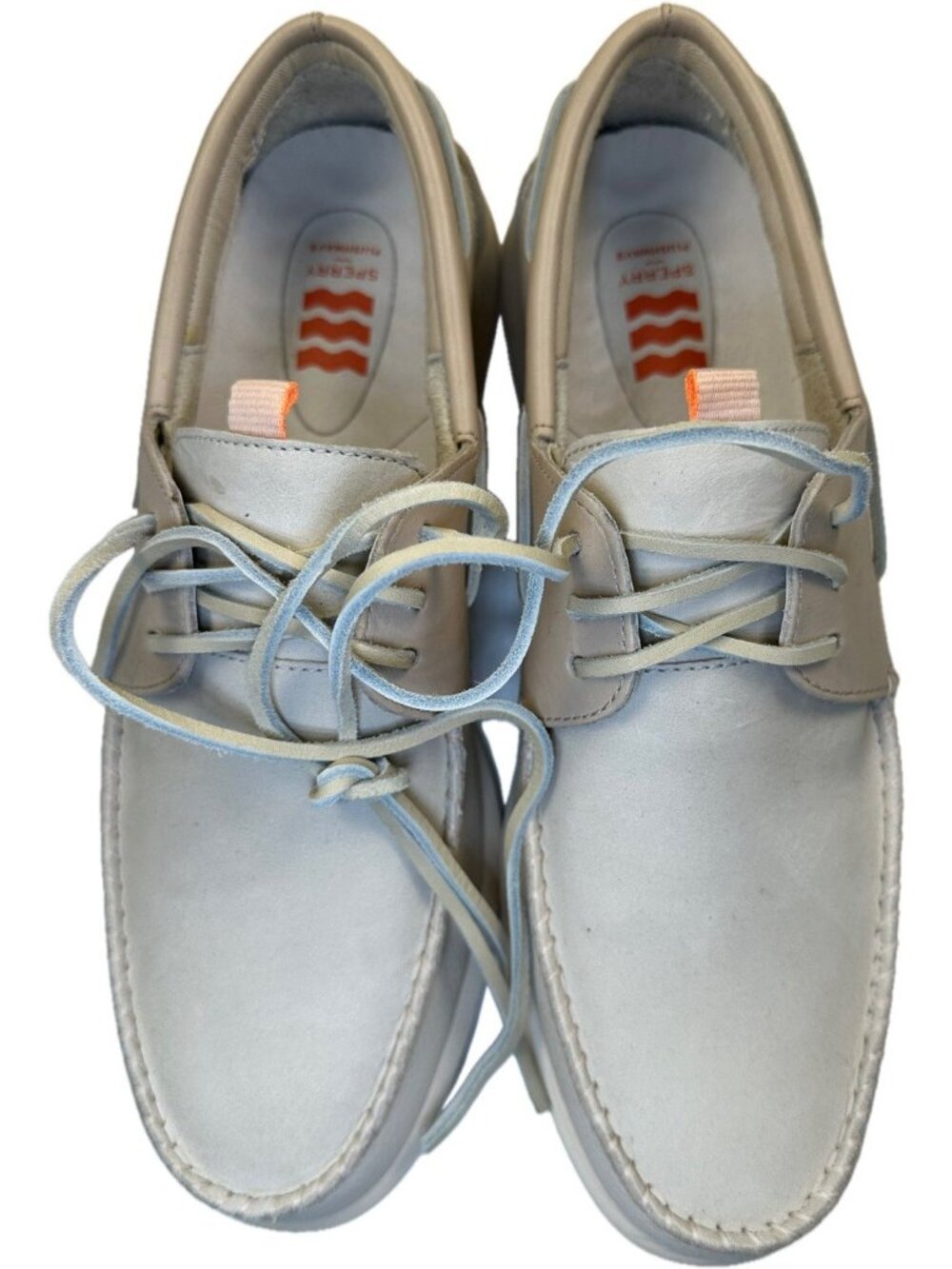 Sperry A/O Plushwave 2.0 Men Boat Shoes STS24273 Ivory Size 10.5